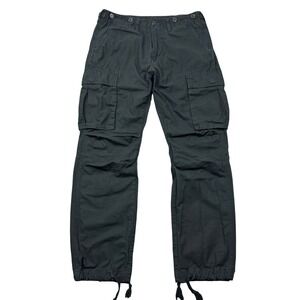 Mnml Cargo Pants Men 32 (31x30) Black Utility Streetwear Minimal Skater Straight